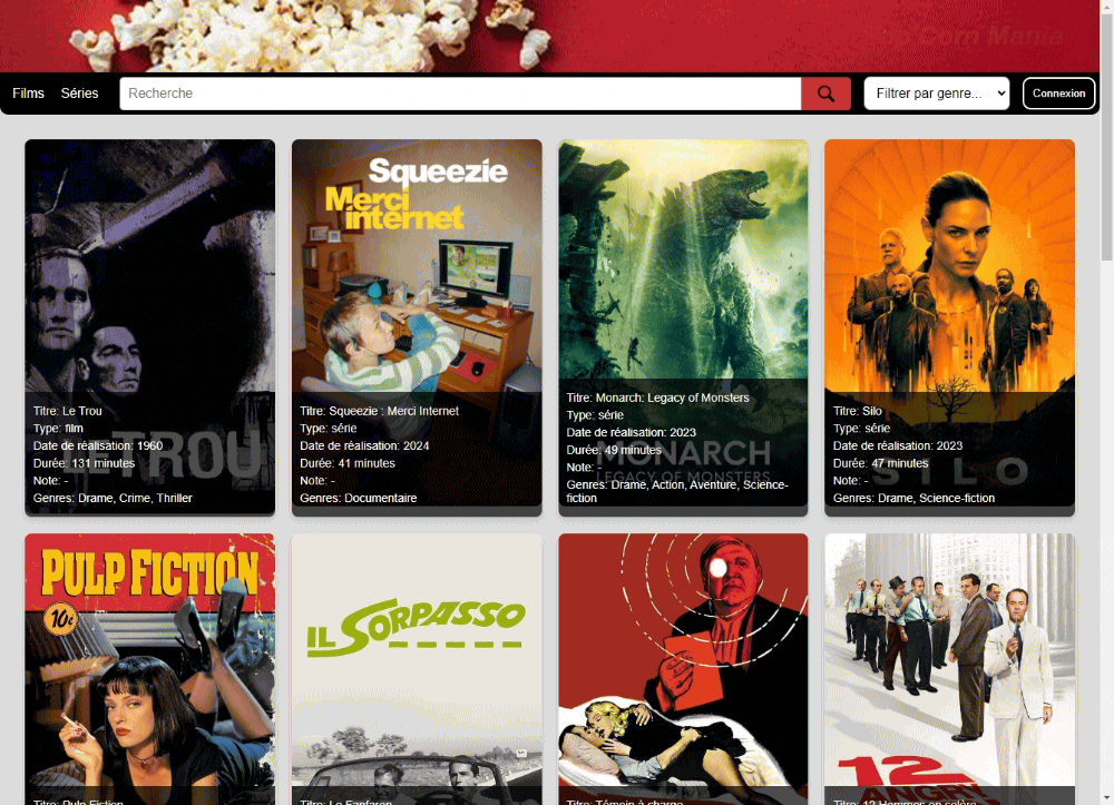 Projet Pop-Corn Mania
